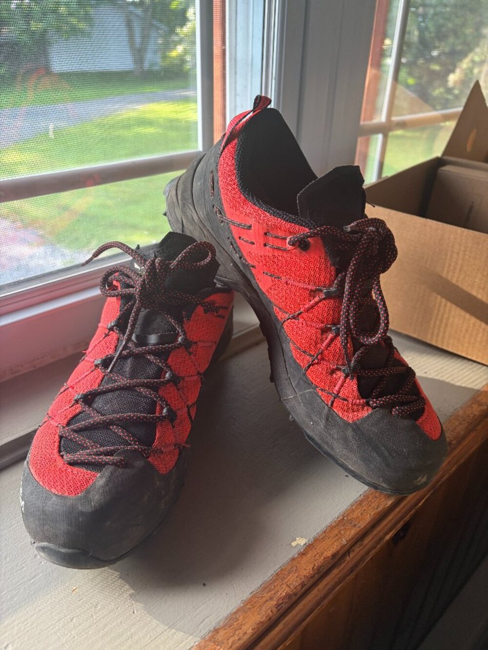 Salewa Wildfire 2 women's outdoor shoes Fluo Coral/Black size 7.5